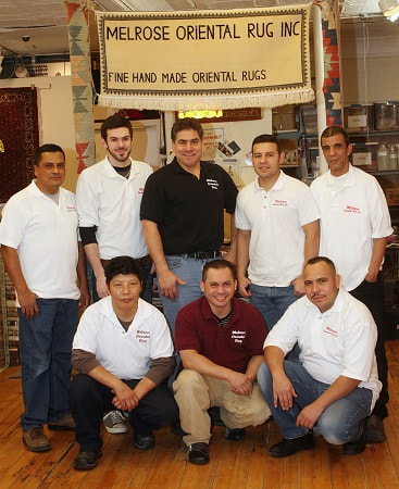 The cleaning crew at Melrose Oriental Rug